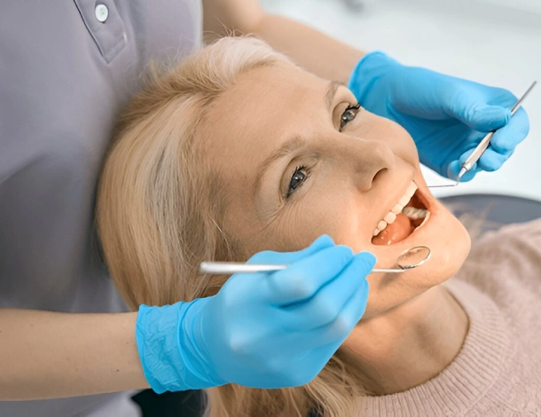 Professional dental cleaning and exam at Main Street Dental Center ensuring healthy teeth and bright smile.