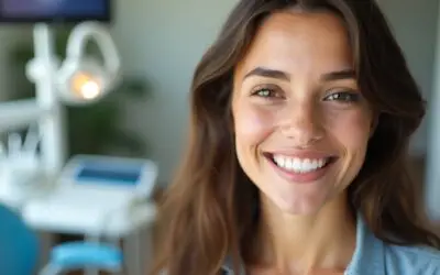 Confident young woman with a bright white smile after professional teeth whitening at Main Street Dental Center in Collegeville, PA.